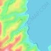 Bwindi topographic map, elevation, terrain