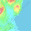 Portsalon topographic map, elevation, terrain