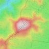Mount Colong topographic map, elevation, terrain