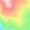 Ethiopian Highlands topographic map, elevation, terrain