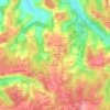 Les Farges du Pic topographic map, elevation, terrain