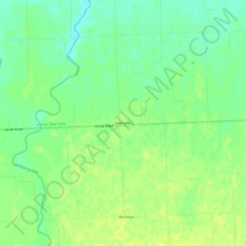 Lewisville topographic map, elevation, terrain