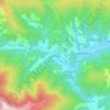 Fojnica topographic map, elevation, terrain