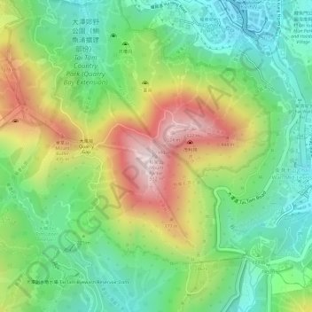 Mount Parker topographic map, elevation, terrain