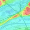 La Capellière topographic map, elevation, terrain