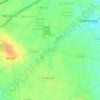 Bécheret topographic map, elevation, terrain
