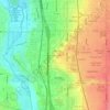 Wallace Heights topographic map, elevation, terrain