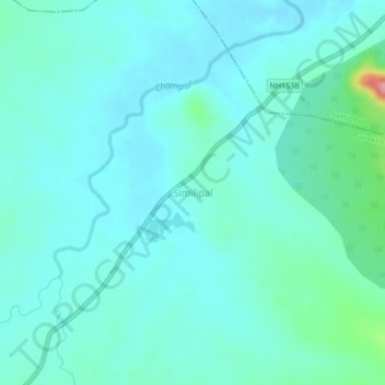 Similipal topographic map, elevation, terrain