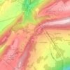 Vue des Alpes topographic map, elevation, terrain