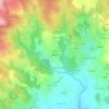 Belaubre topographic map, elevation, terrain