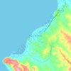 Porto Amboim topographic map, elevation, terrain