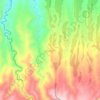 Ocasion topographic map, elevation, terrain