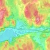 Landvetter topographic map, elevation, terrain