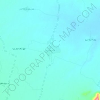 Rampura topographic map, elevation, terrain