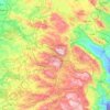 Nablus topographic map, elevation, terrain