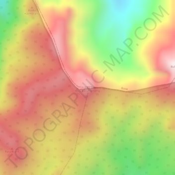 Bulu Batumenteng topographic map, elevation, terrain
