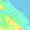 Caponga topographic map, elevation, terrain