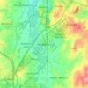 Kingsbury topographic map, elevation, terrain