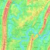 Liangjiang topographic map, elevation, terrain