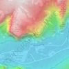 Horsetail Fall topographic map, elevation, terrain