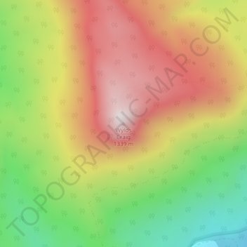 Wylds Craig topographic map, elevation, terrain