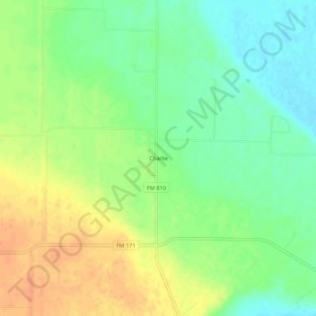 Charlie topographic map, elevation, terrain