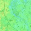 Teddington Lock topographic map, elevation, terrain
