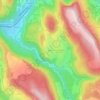 Blanaz topographic map, elevation, terrain