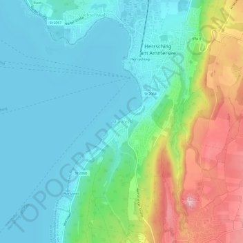 Mühlfeld topographic map, elevation, terrain