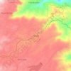 Honey topographic map, elevation, terrain