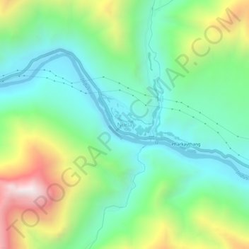 Nurla topographic map, elevation, terrain