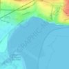 Pegwell Bay topographic map, elevation, terrain