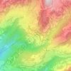 Arveyes topographic map, elevation, terrain