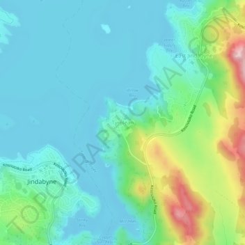 Tyrolean topographic map, elevation, terrain
