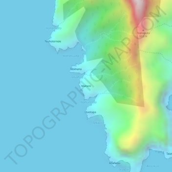Maheni topographic map, elevation, terrain