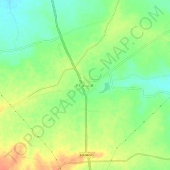 Khandali topographic map, elevation, terrain