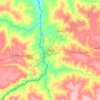 Dilolo topographic map, elevation, terrain