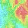 Cushman topographic map, elevation, terrain