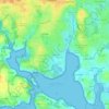 Le Racquer topographic map, elevation, terrain