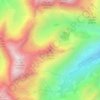 Pic du lac noir topographic map, elevation, terrain