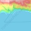 Tsitsikamma National Park (Marine Reserve) topographic map, elevation, terrain