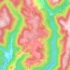 Vezels topographic map, elevation, terrain