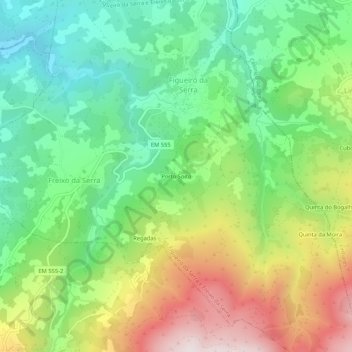 Porto Soito topographic map, elevation, terrain