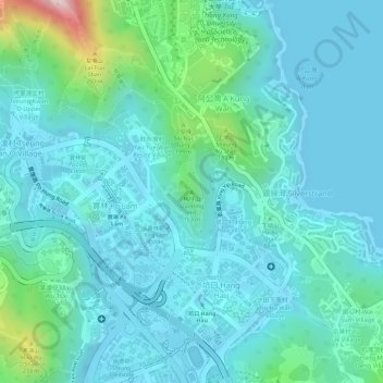 Duckling Hill topographic map, elevation, terrain