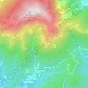 Pics topographic map, elevation, terrain
