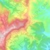 Tiantai topographic map, elevation, terrain