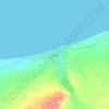 Al Arish topographic map, elevation, terrain