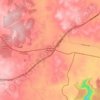 Marulan topographic map, elevation, terrain
