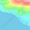 Donnalucata topographic map, elevation, terrain