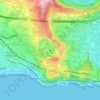 Phlegraean Fields topographic map, elevation, terrain